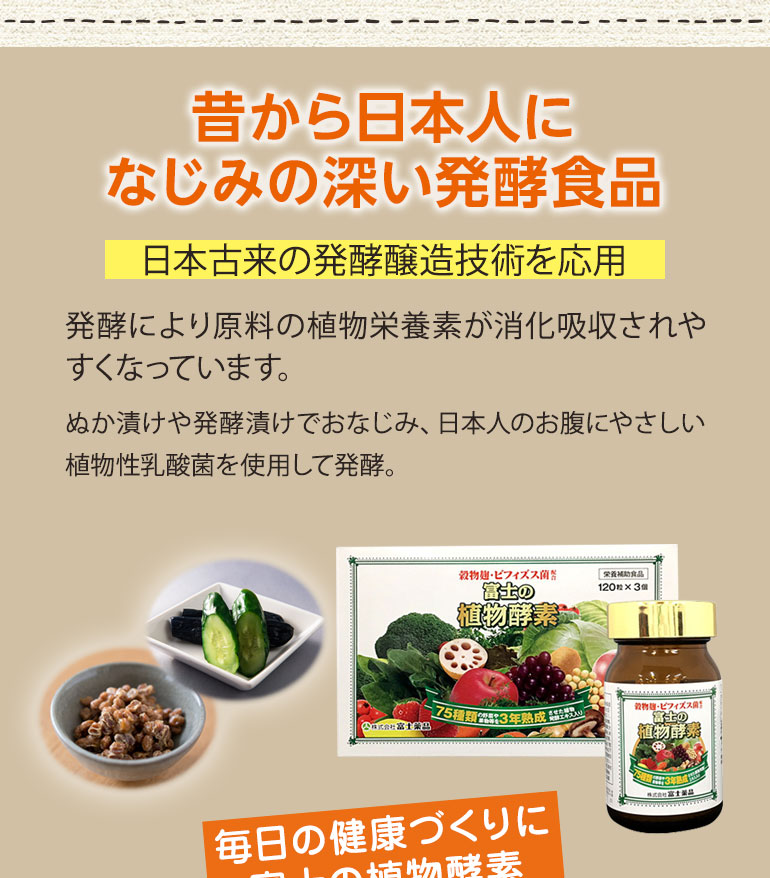 送料無料 乳酸菌醗酵 富士の植物酵素 120粒入 富士薬品